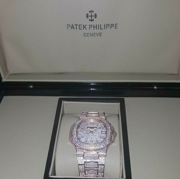 Patek Watch custom moissanite - Picture 1 of 3